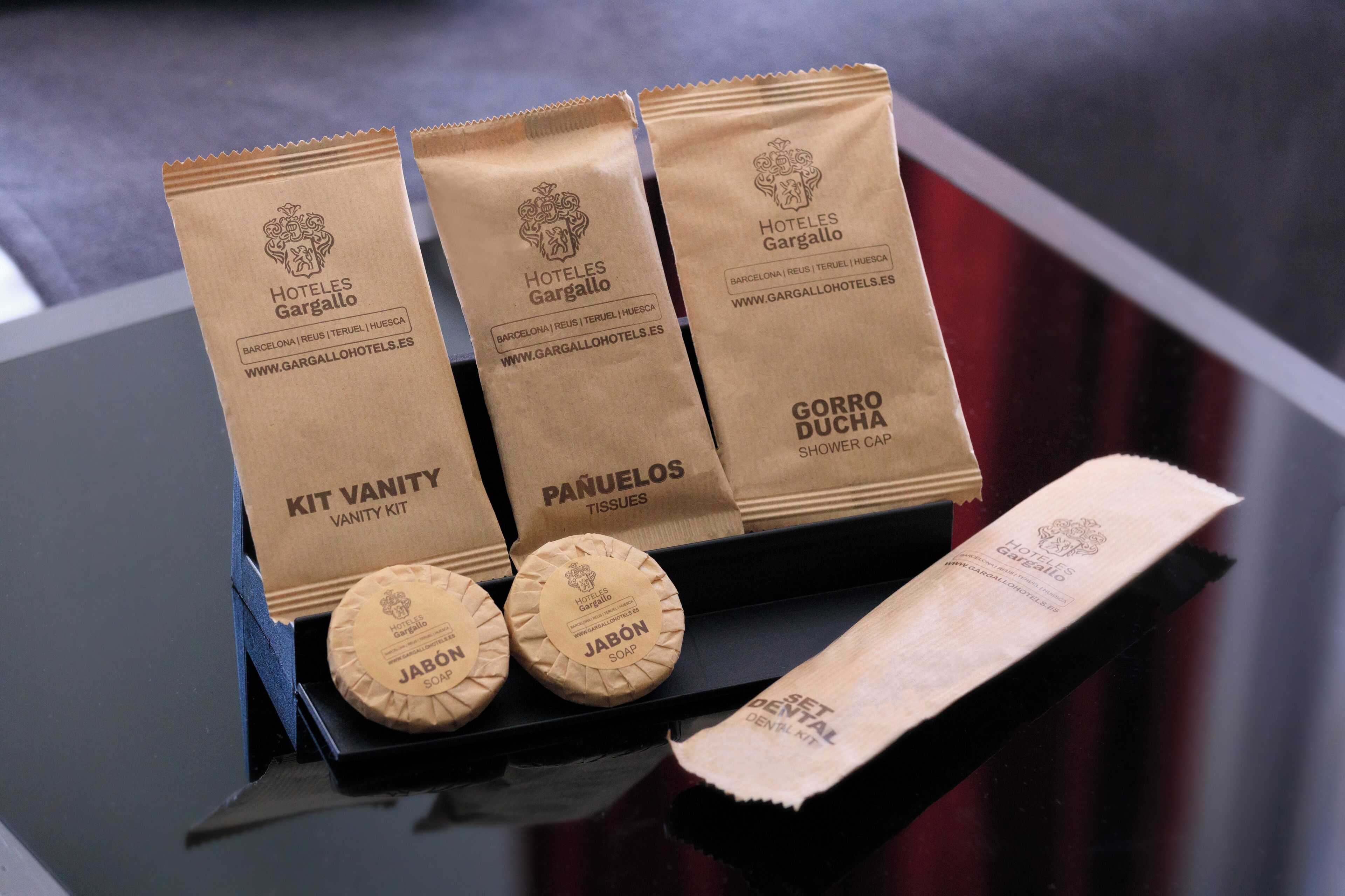 rainfall showerhead, eco-friendly toiletries, hair dryer, towels