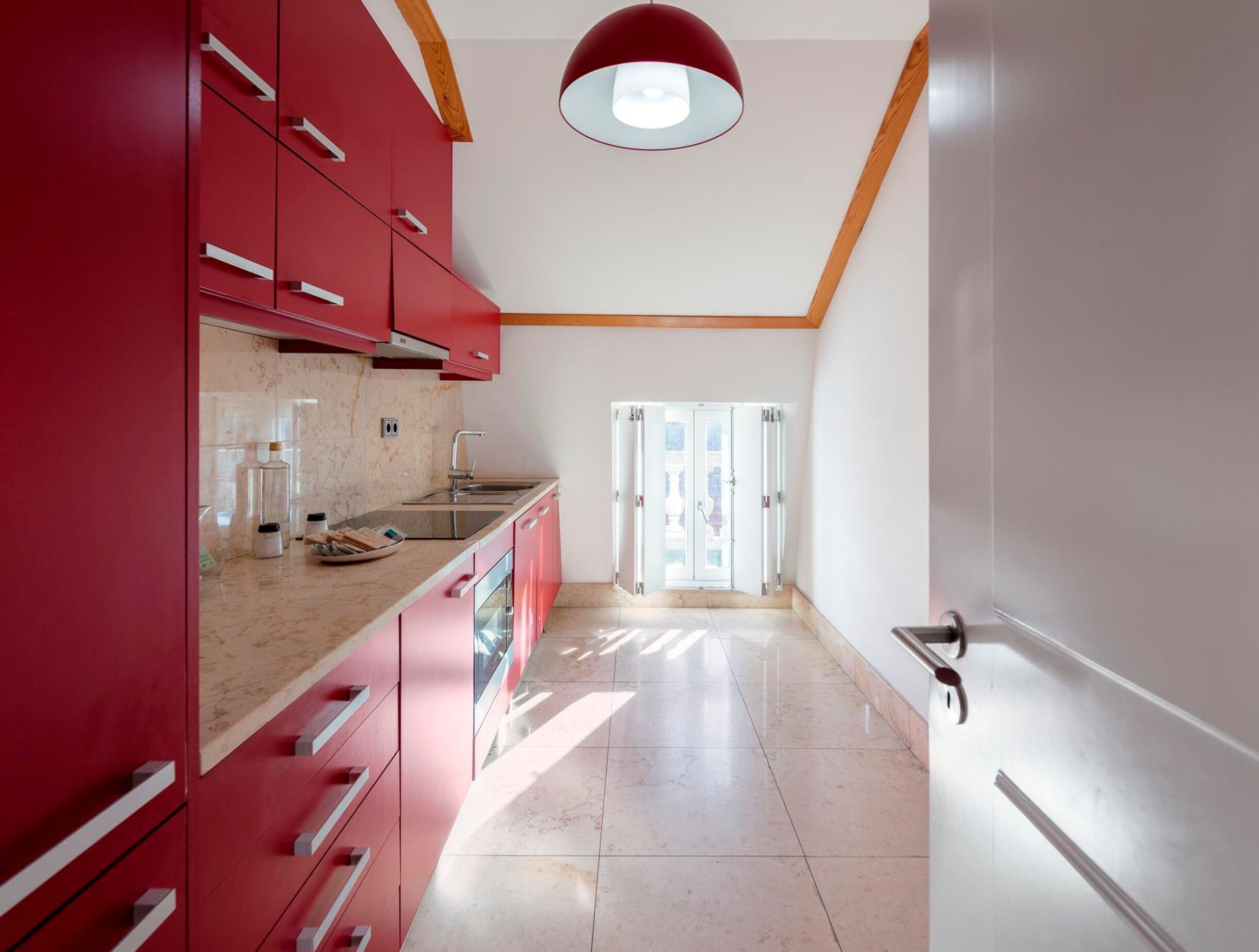 Deluxe 2 Bedroom Apartment with Terrace | Cozinha privada | Geladeira, fogão, cooktop, lava-louças