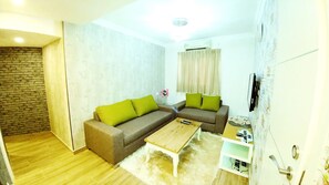 Luxury Apartment, 2 Bedrooms, Kitchenette, Partial Sea View | View from room - City Apartments Eilat (Eilat)