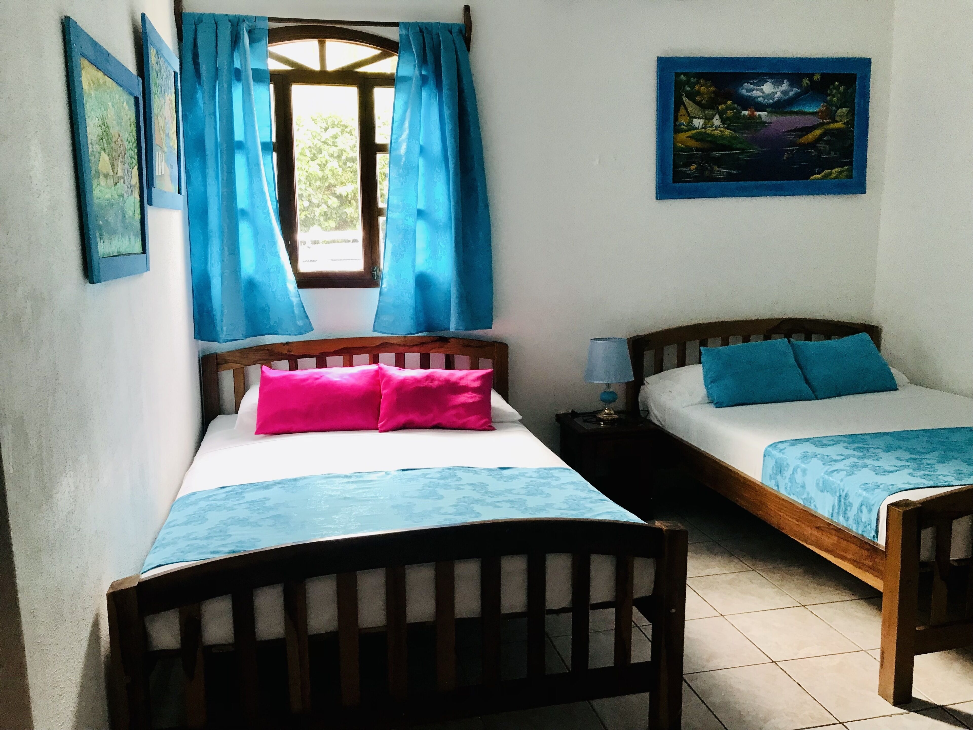 family quadruple room, 2 double beds | 1 bedroom, iron/ironing board, free wifi, bed sheets