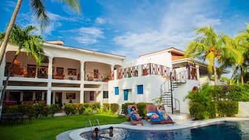 Outdoor pool, open 10:00 AM to 10:30 PM, sun loungers