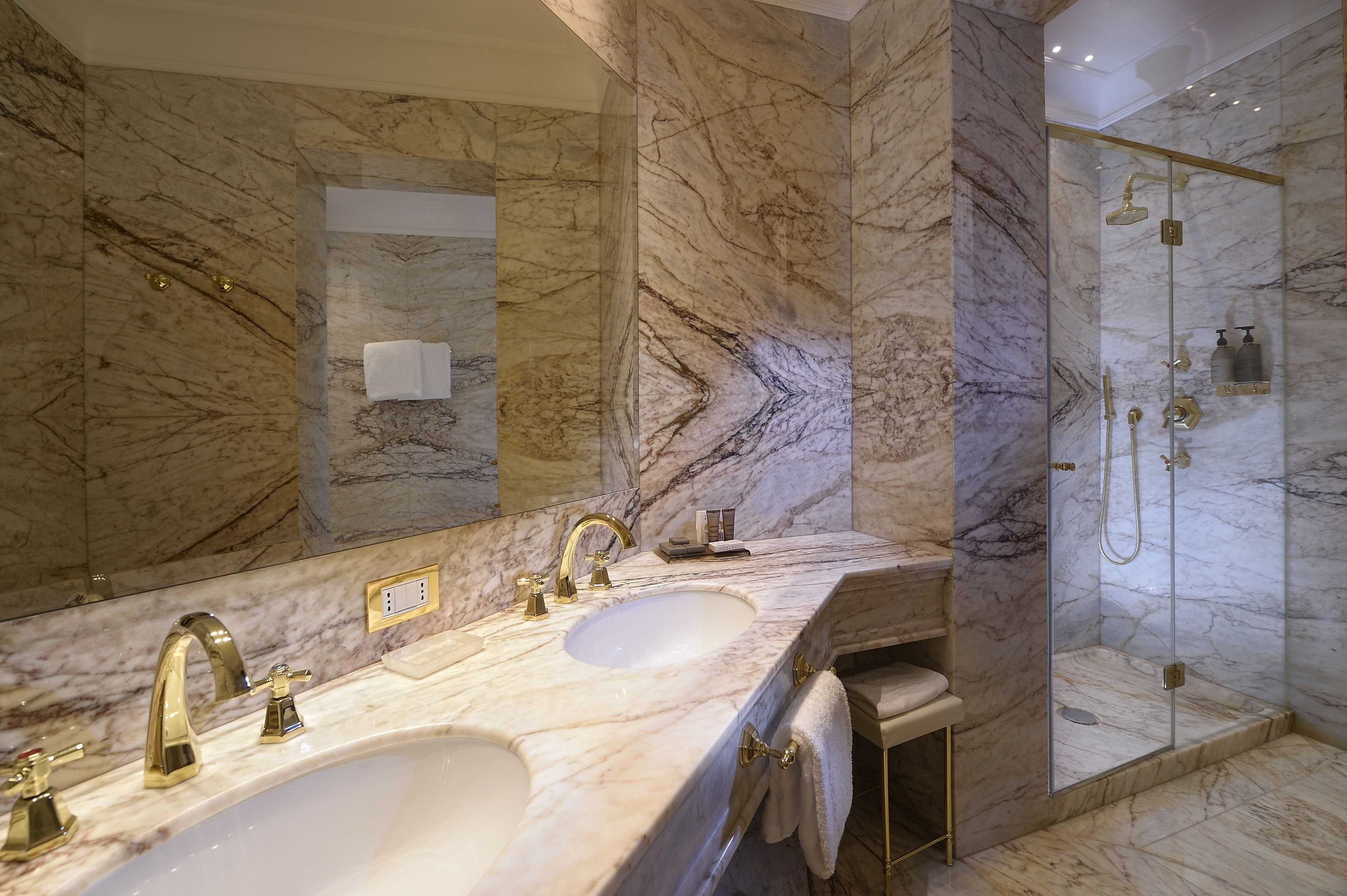 free toiletries, hair dryer, slippers, bidet