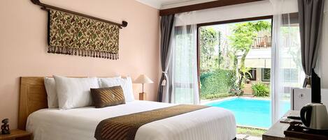 Individually decorated, individually furnished, blackout drapes