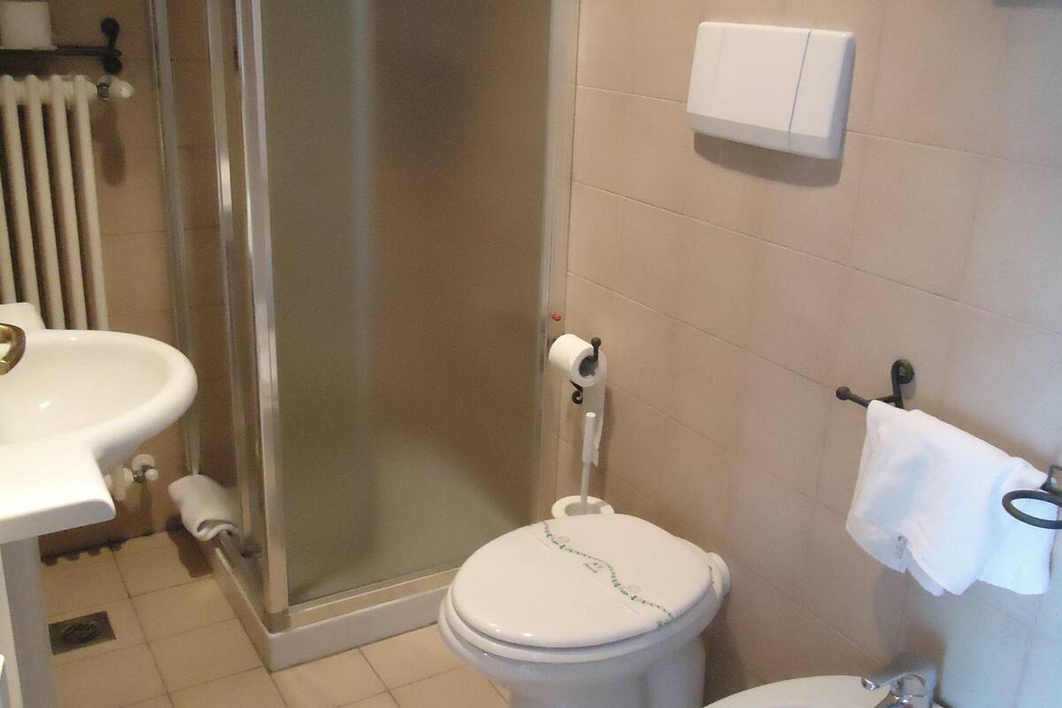 shower, rainfall showerhead, hair dryer, bidet