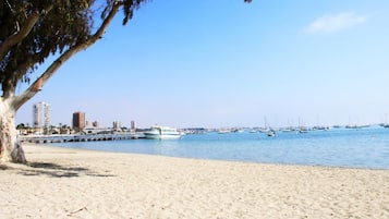 Beach nearby, sun-loungers