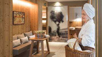 Sauna, steam room, body treatments, aromatherapy, Thai massages