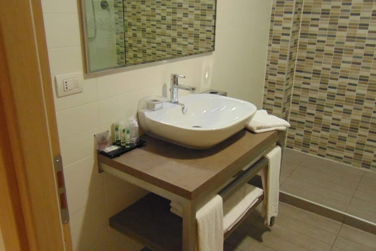 rainfall showerhead, designer toiletries, hair dryer, bidet