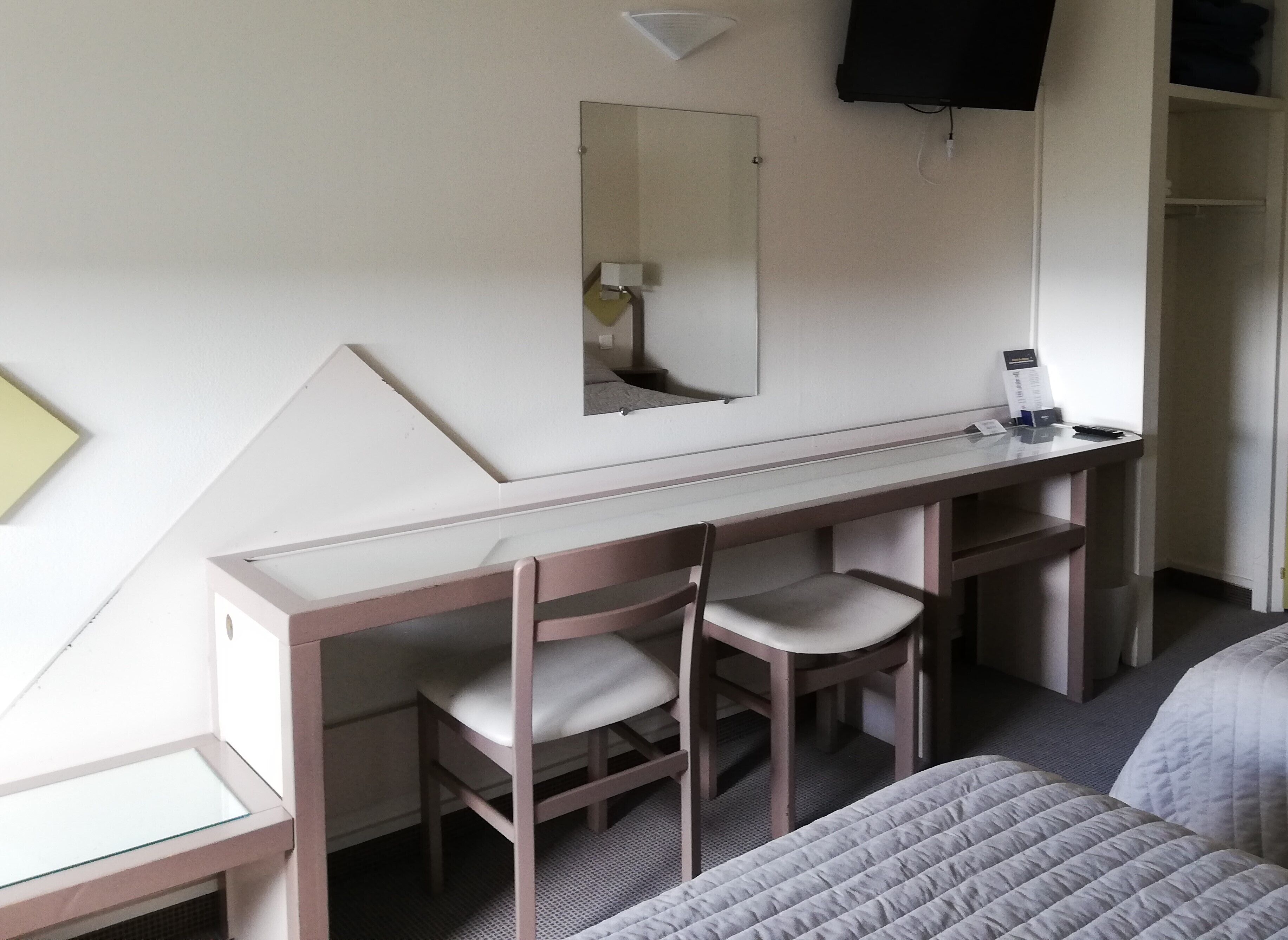 1 bedroom, desk, soundproofing, iron/ironing board