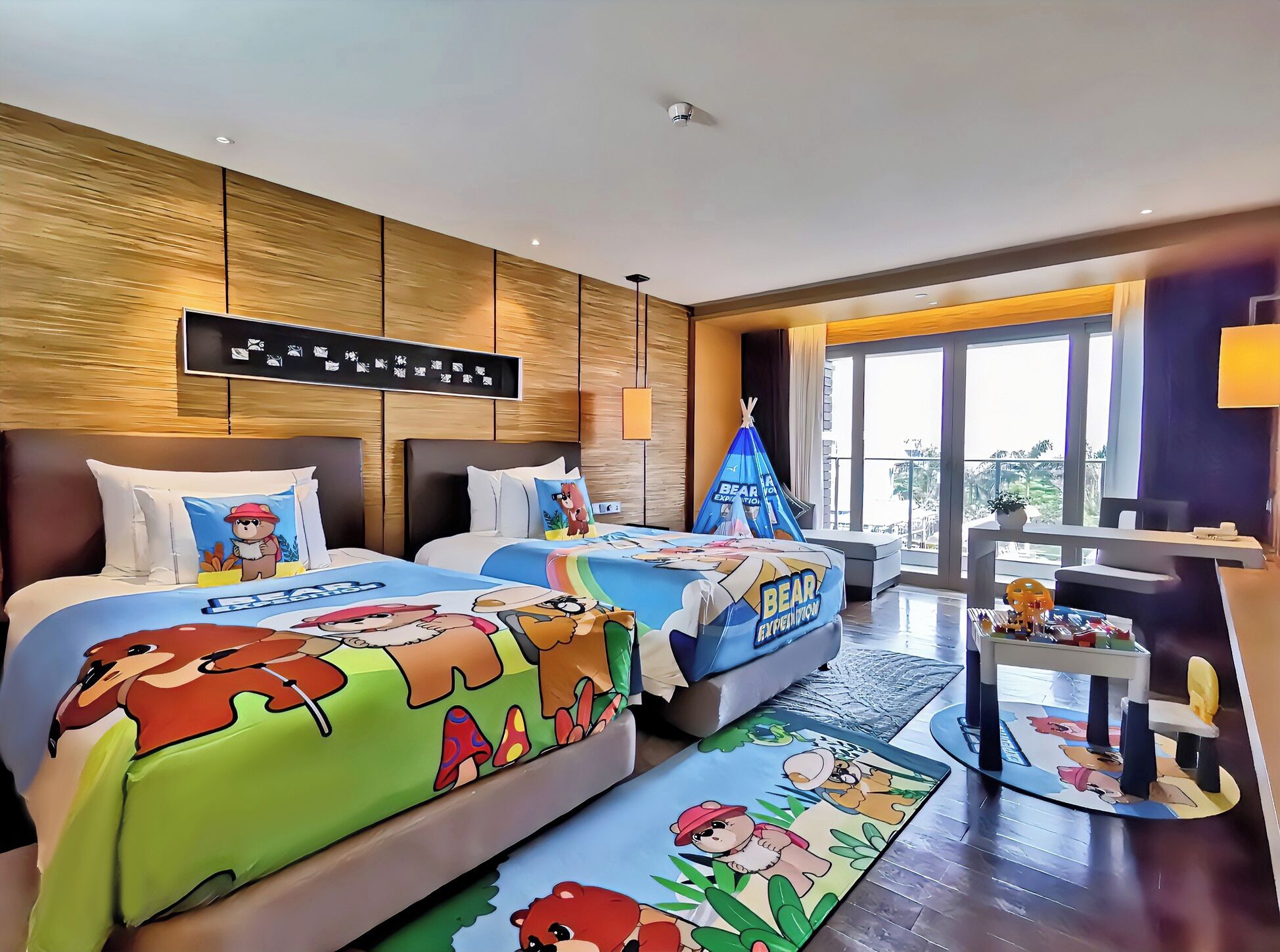 family-themed twin room | 1 bedroom, premium bedding, down duvets, minibar
