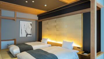 Habitación con 2 camas individuales, para no fumadores (with Tatami, SUI) | Caja de seguridad en la habitación, wifi gratis y ropa de cama