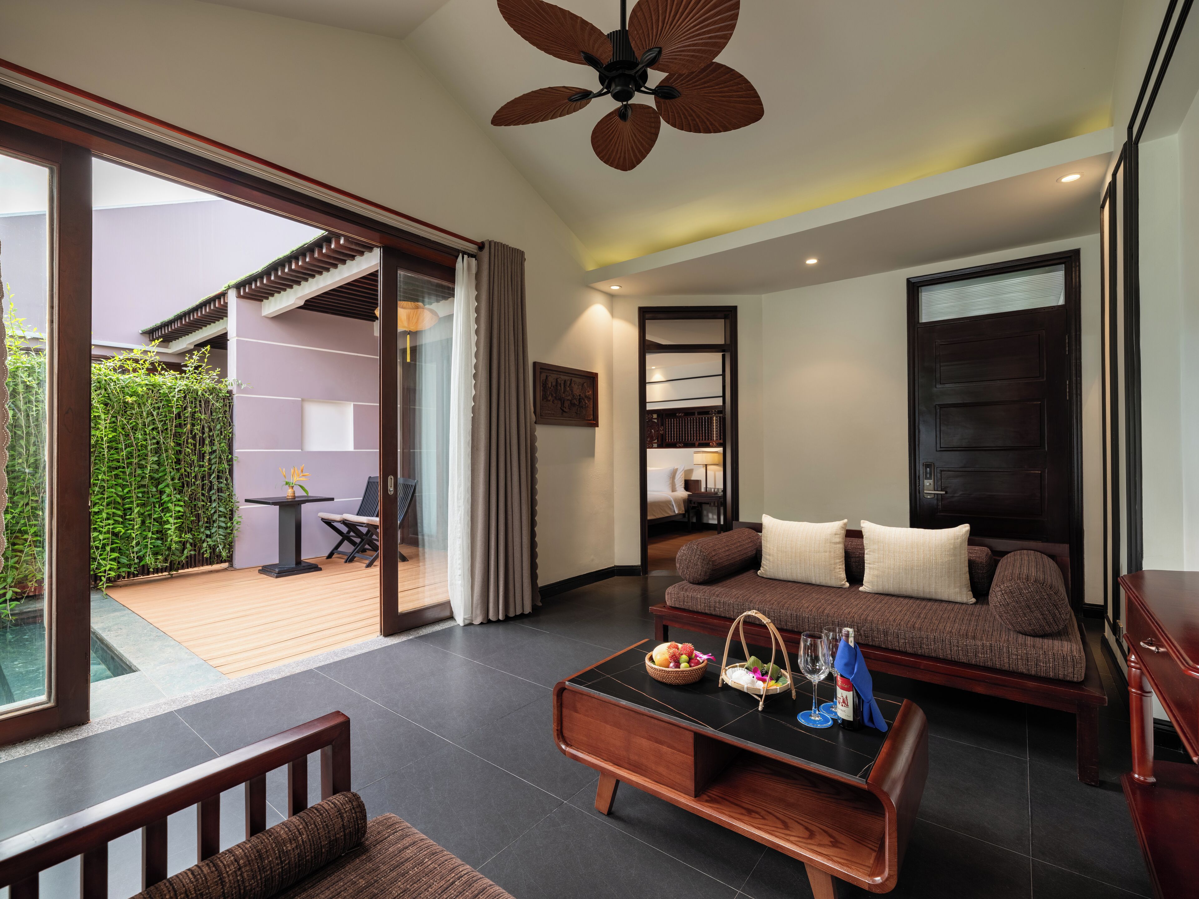 marina villa | living area | 40-inch lcd tv with cable channels, tv