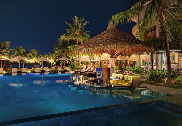 Bar en bord de piscine
