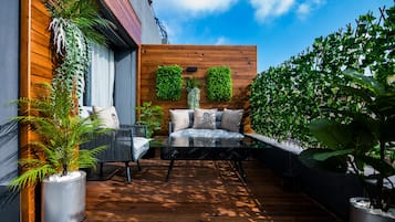 Presidential-Suite, 1 King-Bett | Terrasse/Patio