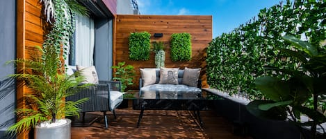 Presidential-Suite, 1 King-Bett | Terrasse/Patio