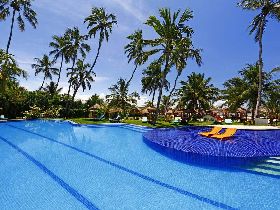 Außenpool, Cabañas (kostenlos), Sonnenschirme