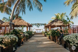 Outdoor wedding area