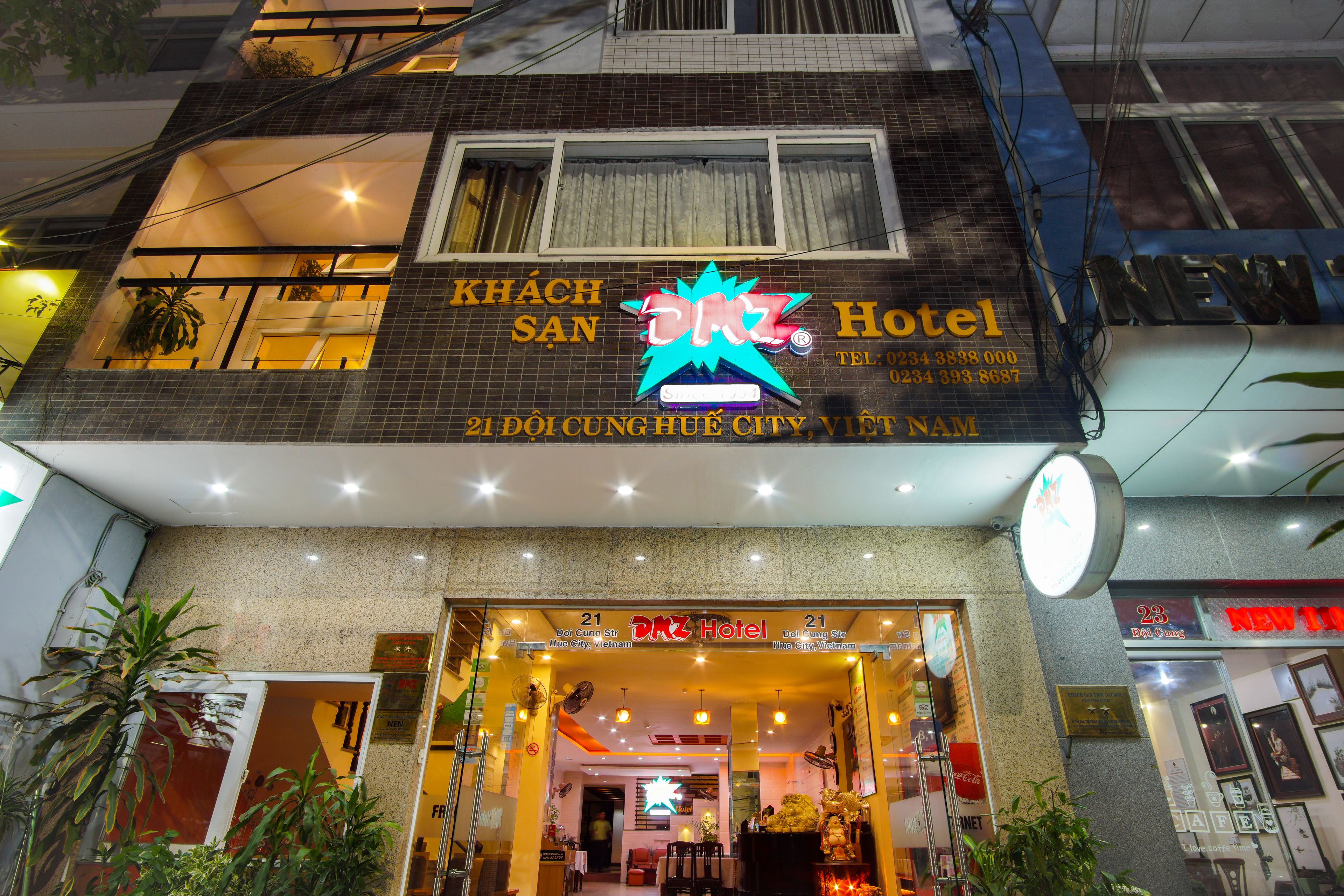 Front of property – evening/night