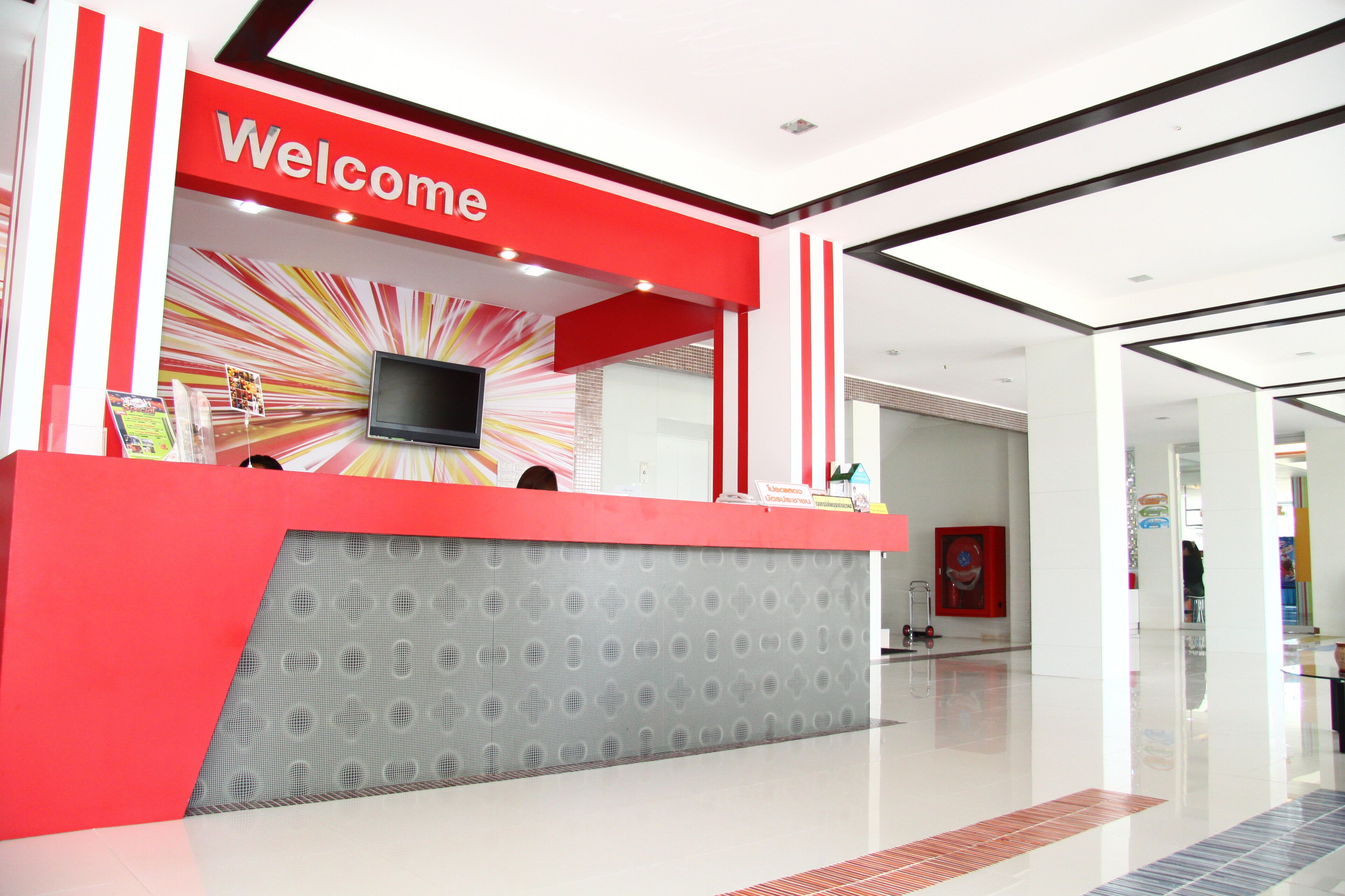 Mostrador para check-in y check-out