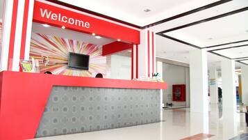 Mostrador para check-in y check-out