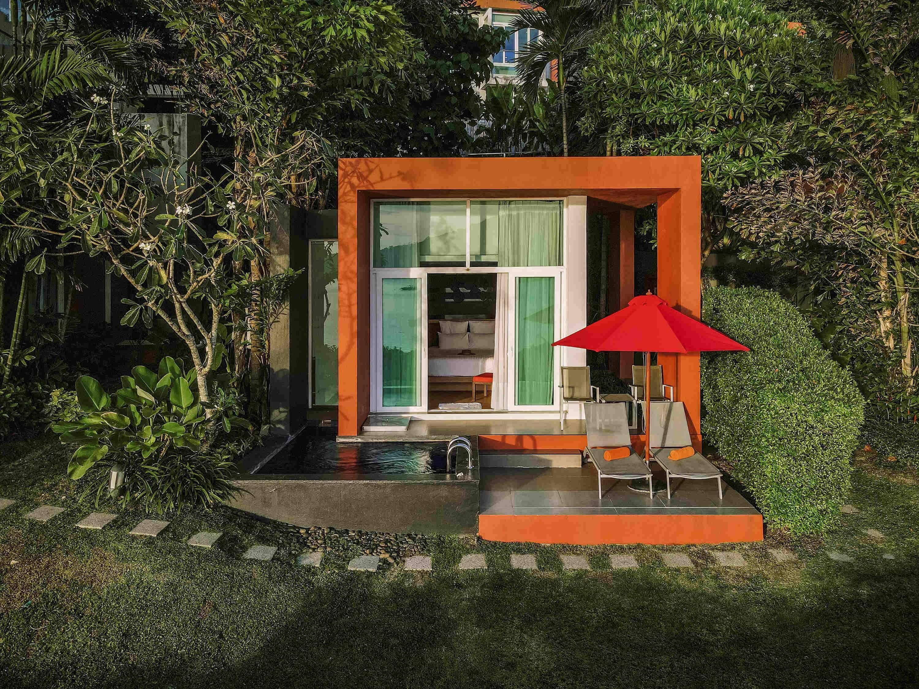 别墅, 1 张双人床, 热水浴缸 | 迷你吧、客房内保险箱、办公桌、笔记本电脑工作区