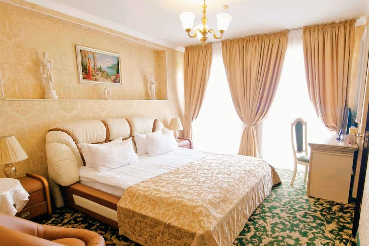 Chambre Exclusive, 1 grand lit, balcon, vue ville | 1 chambre, draps en coton égyptien, literie de qualité supérieure