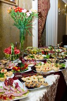 Daily buffet breakfast for a fee