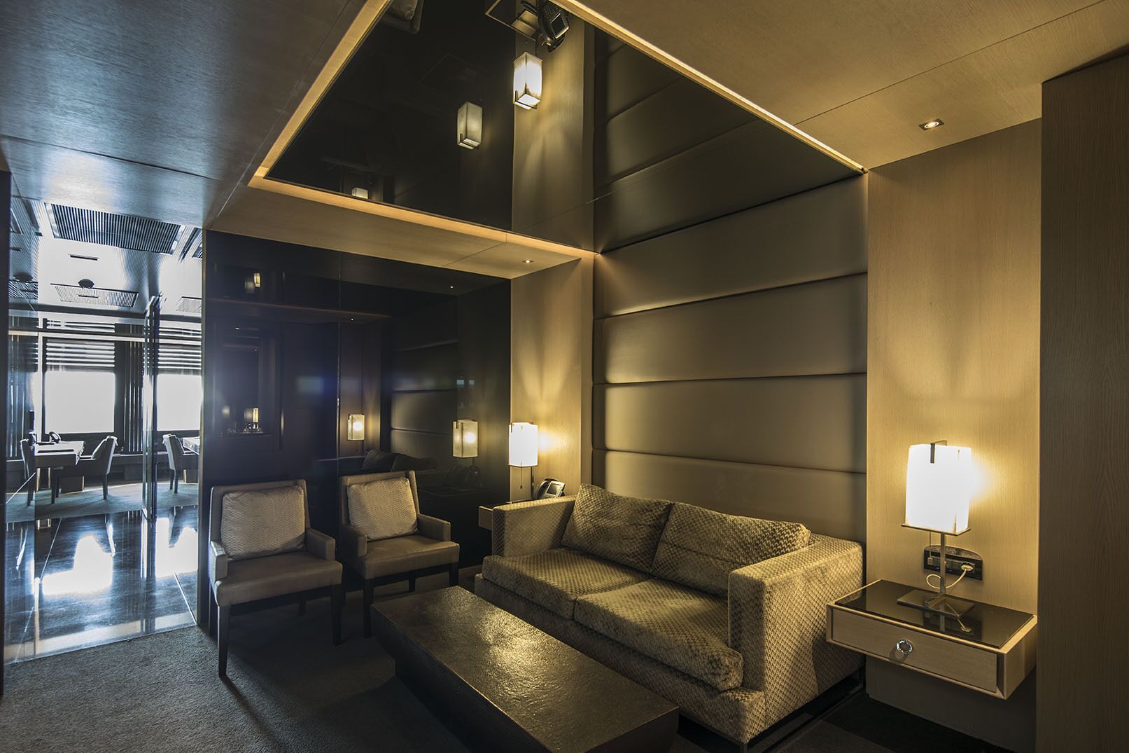 family suite, 2 bedrooms, sea view | living area | 40-inch flat-screen tv with satellite channels, tv