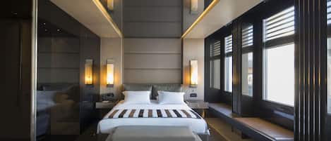 Habitación estándar, vista a la ciudad | Ropa de cama de alta calidad y minibar