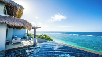 펜트하우스, 침실 2개, 전용 수영장, 바다 전망 | 해변/ 바다 전망