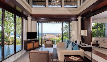 Villa, 2 Bedrooms, Private Pool, Ocean View | Living area