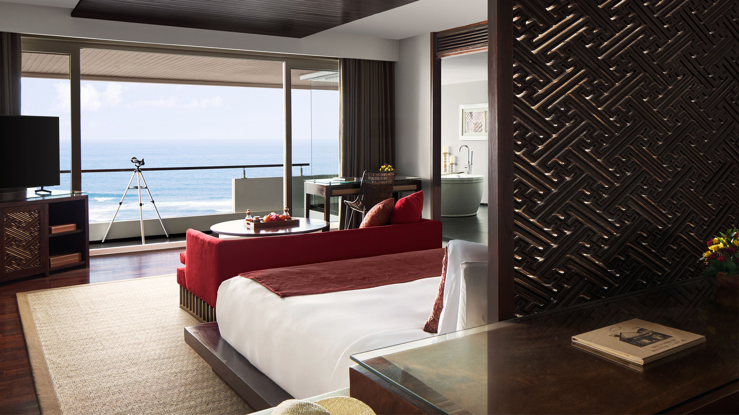 Suite de luna de miel, 1 habitación, frente al mar | Ropa de cama de alta calidad y edredones de plumas
