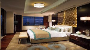 Penthouse, 2 habitaciones, alberca privada, vista al océano | Ropa de cama de alta calidad, edredón y artículos del minibar gratis 