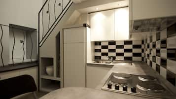 Loft Junior, 1 camera da letto | Cucina privata | Macchina per caffè espresso, macchina per tè/caffè, bollitore elettrico