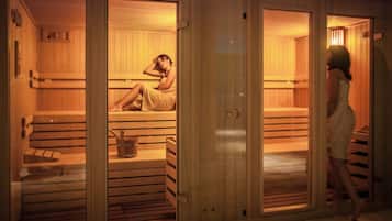 Sauna, hot tub, Turkish bath, manicures and pedicures, massages