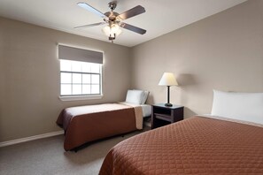 Suite, 1 Bedroom, Accessible, Non Smoking (Mobility, Roll-in Shower) | 1 bedroom, desk, laptop workspace, iron/ironing board