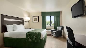 Room, 1 King Bed, Accessible, Non Smoking | Desk, blackout drapes, iron/ironing board, free cribs/infant beds