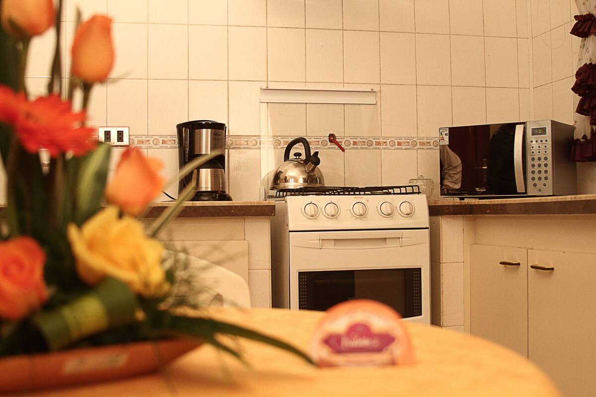 Standard Triple Room | Private kitchen | Fridge, microwave (on request)