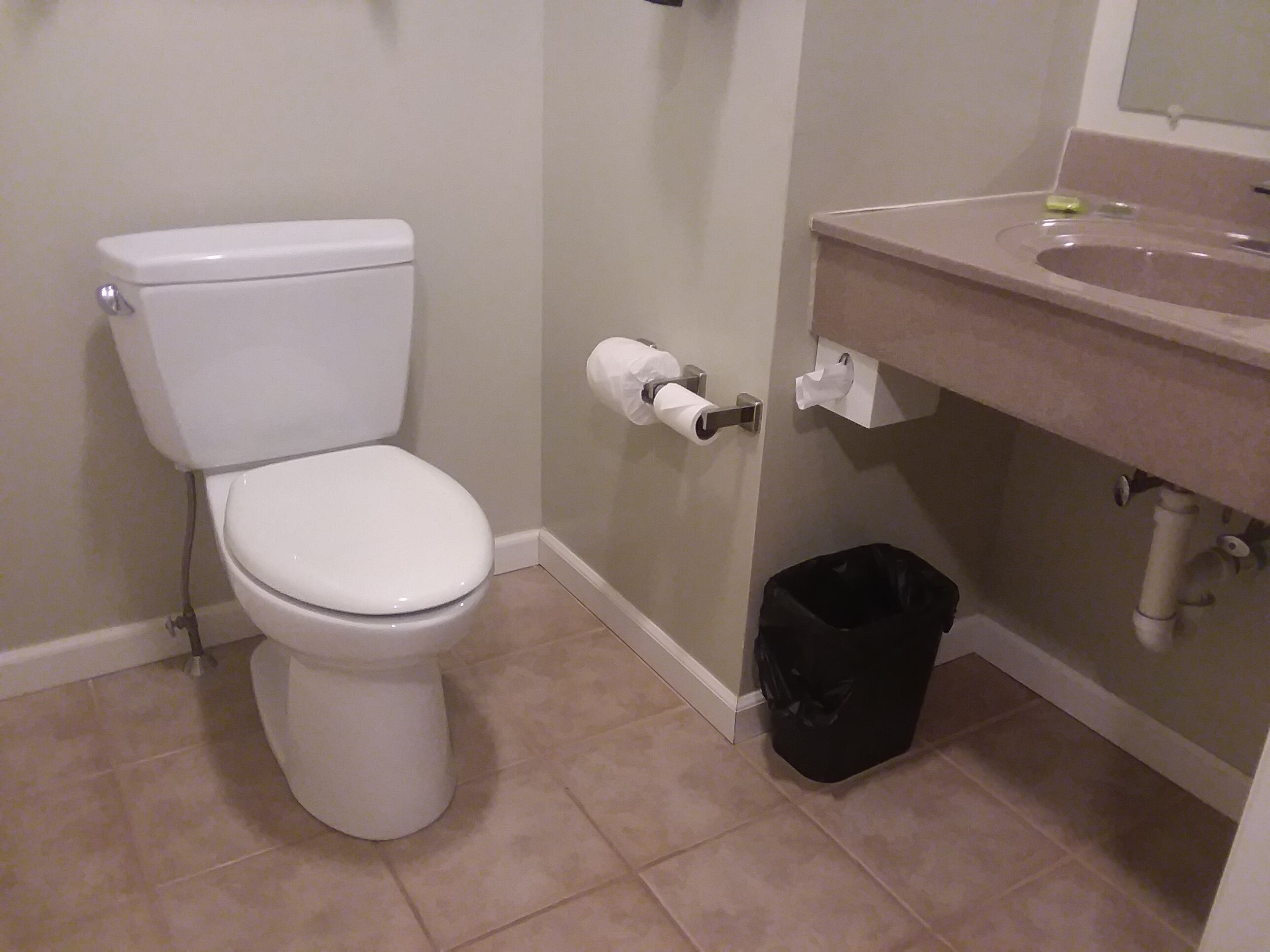 free toiletries, hair dryer, towels, soap