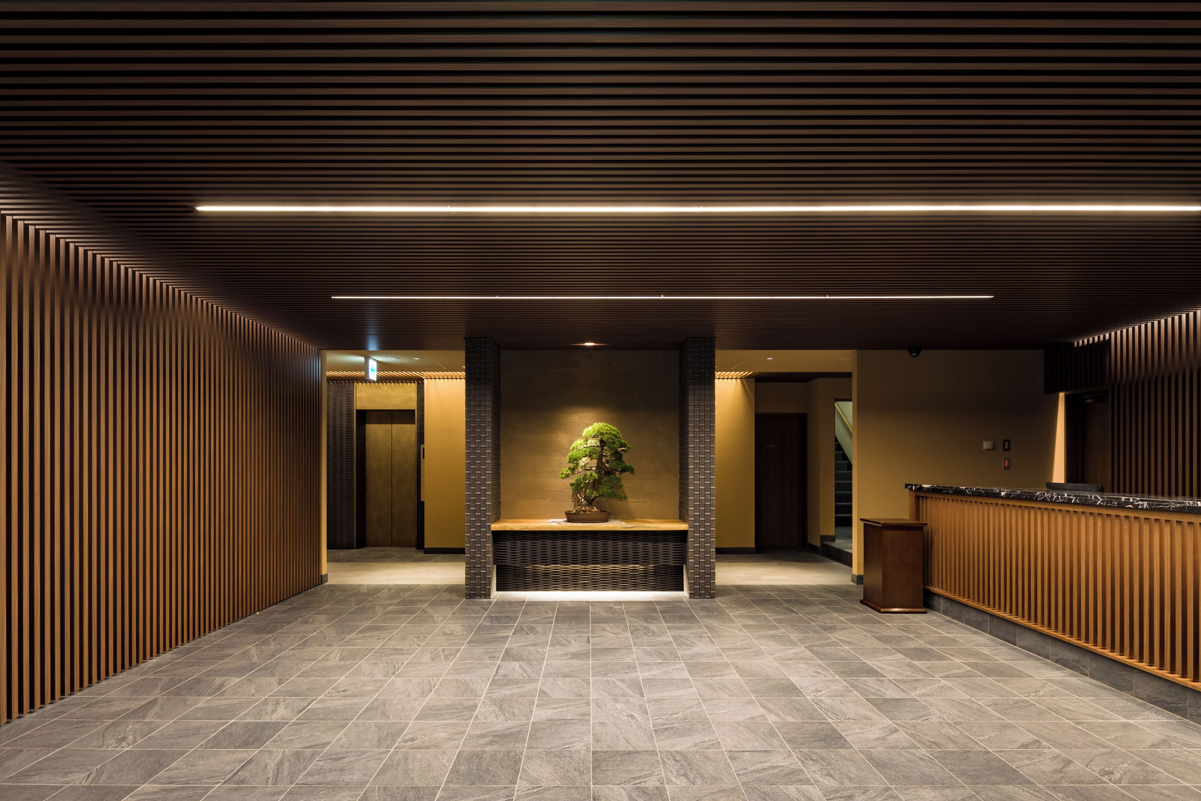 Interior entrance