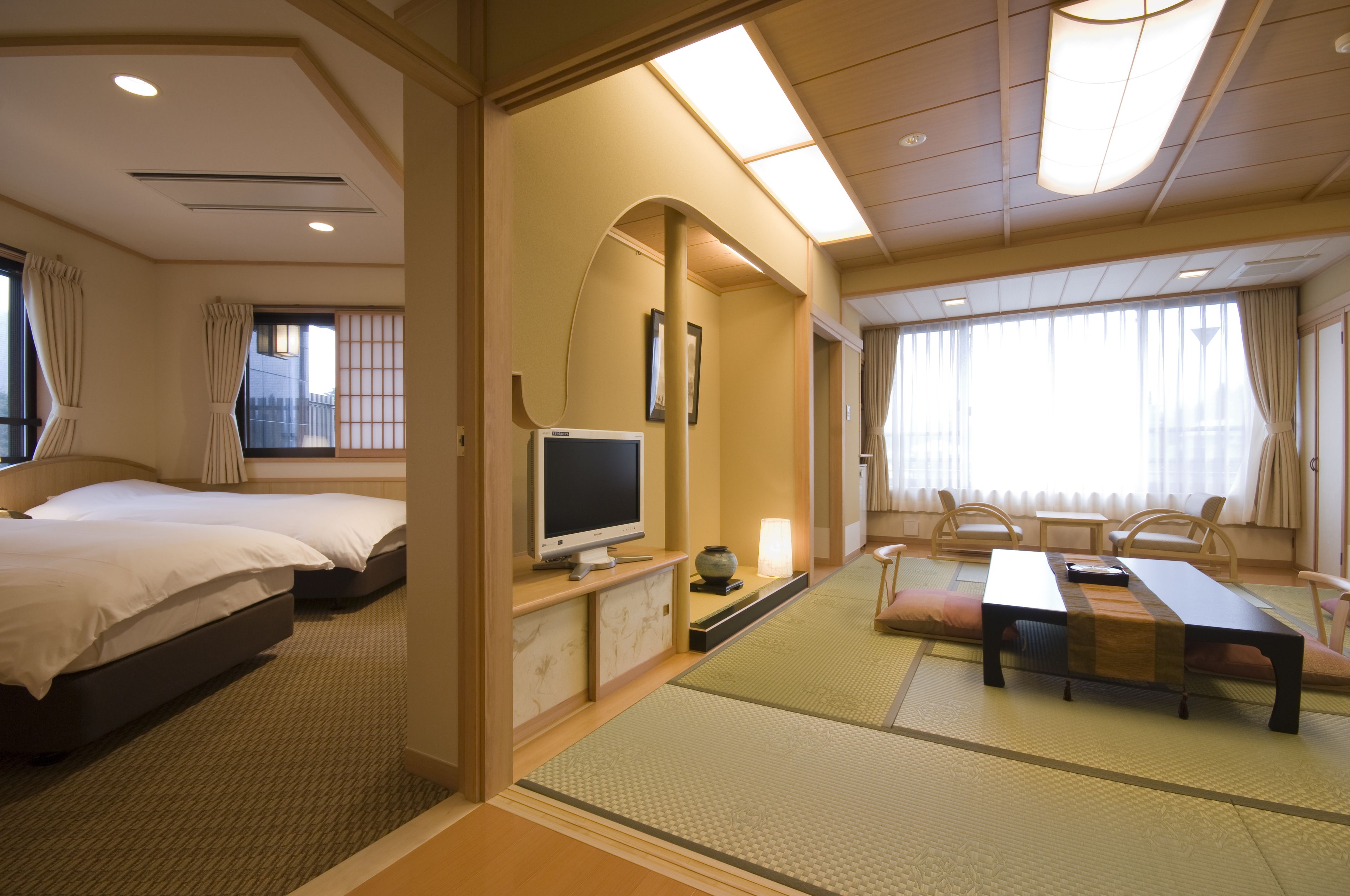 Japanese Western Room with Open Air Bath, Smoking, Mt. Fuji View (Main Build.) | In-room safe, iron/ironing board, free WiFi