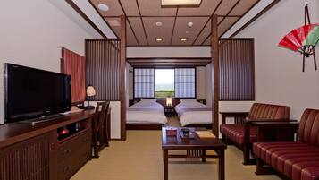 小屋客房二單人床客房 | 客廳 | 平面電視