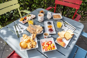 Petit déjeuner buffet (19 CHF par personne)