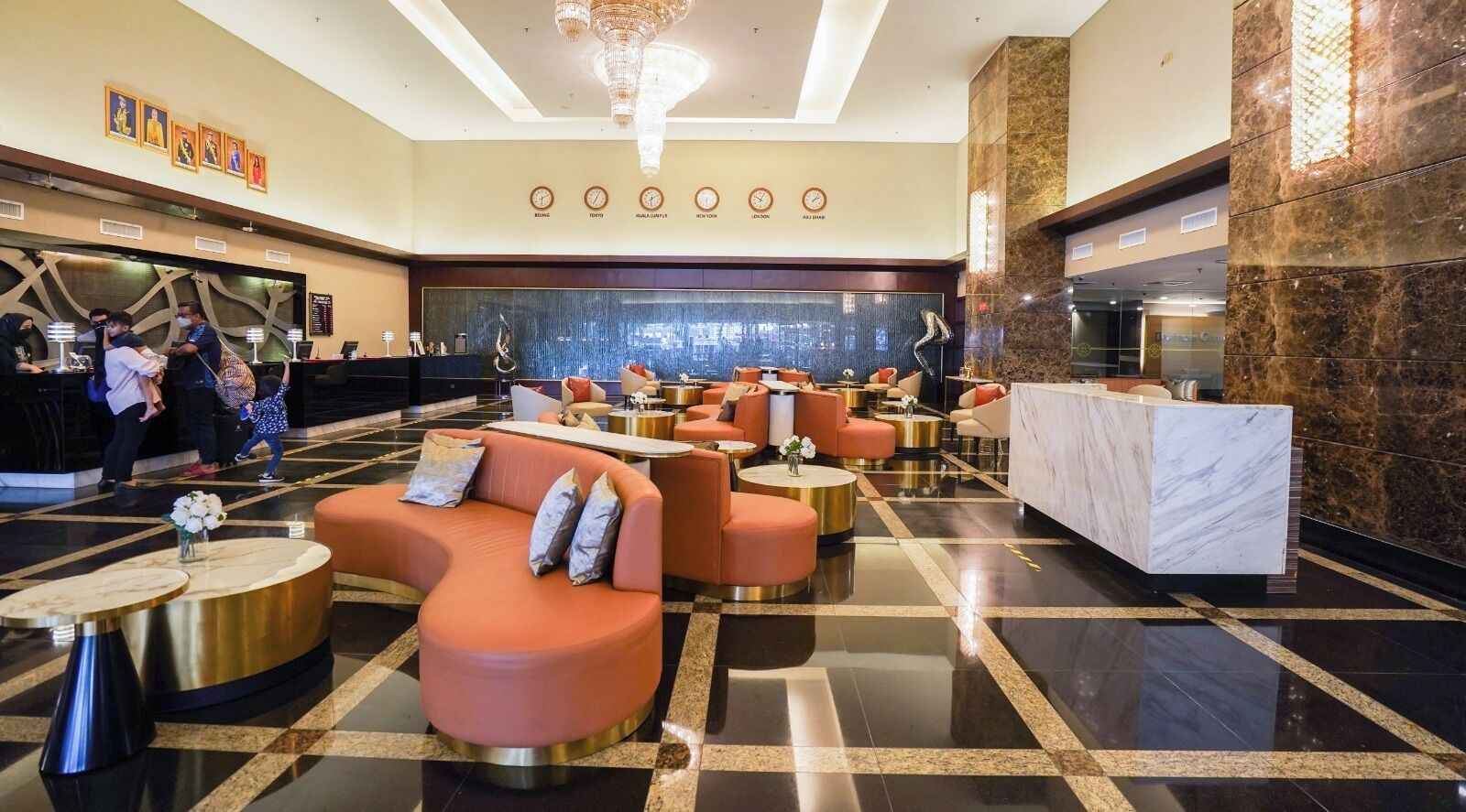 Sala de estar en el lobby