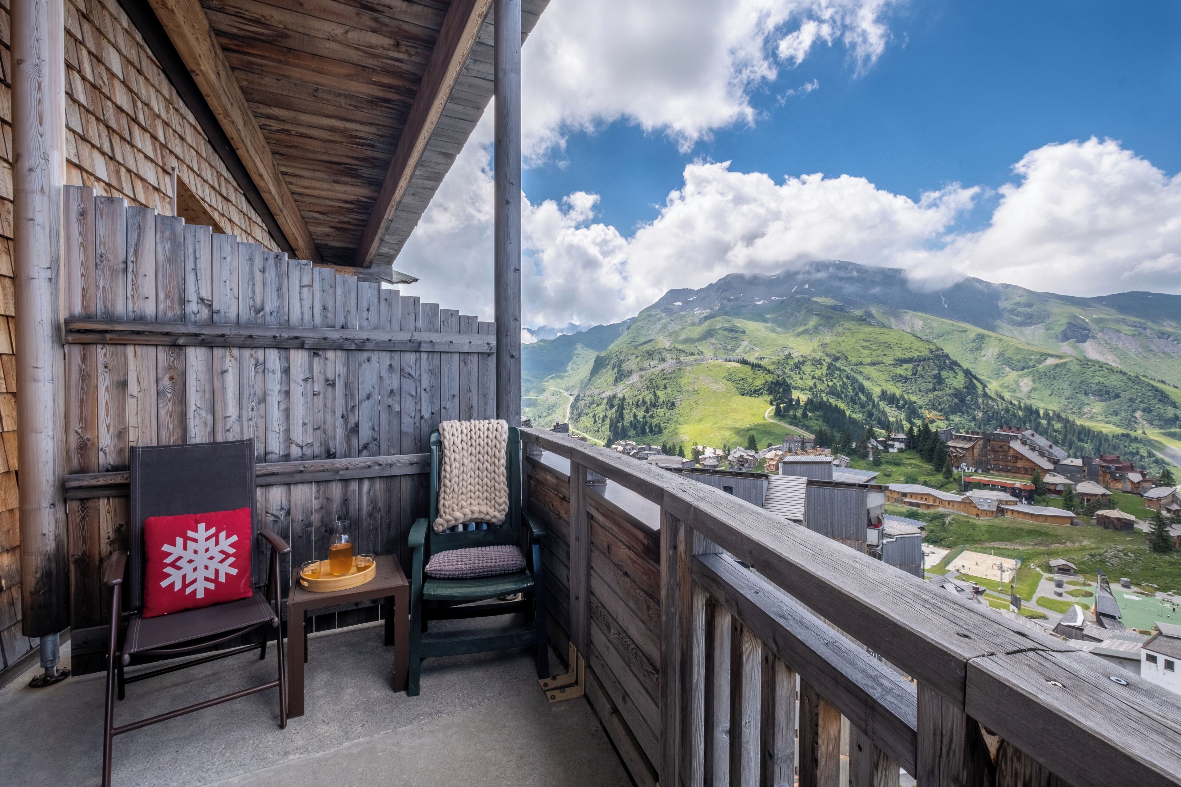 Appartement 4 personnes - 1 chambre - Balcon - Vue montagne | Terrasse/patio