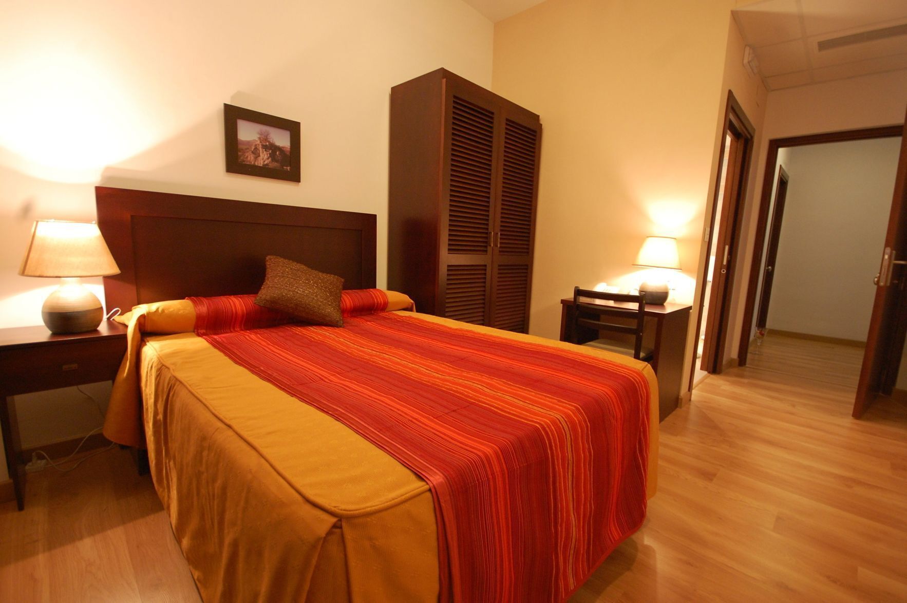 Desk, blackout drapes, rollaway beds, free WiFi