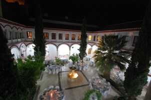 Outdoor banquet area