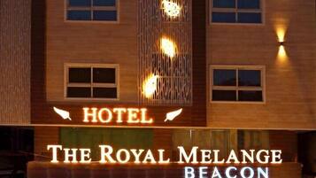 Front of property – evening/night