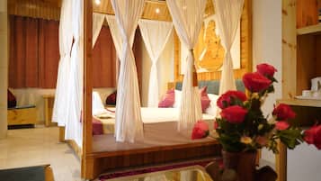 Honeymoon Room | Memory-foam beds, minibar, desk, laptop workspace