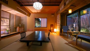 Japanese Style Room in Annex Building with Open Air Bath, Up to 3 people, Non Smoking | 1 bedroom, in-room safe, free WiFi, bed sheets