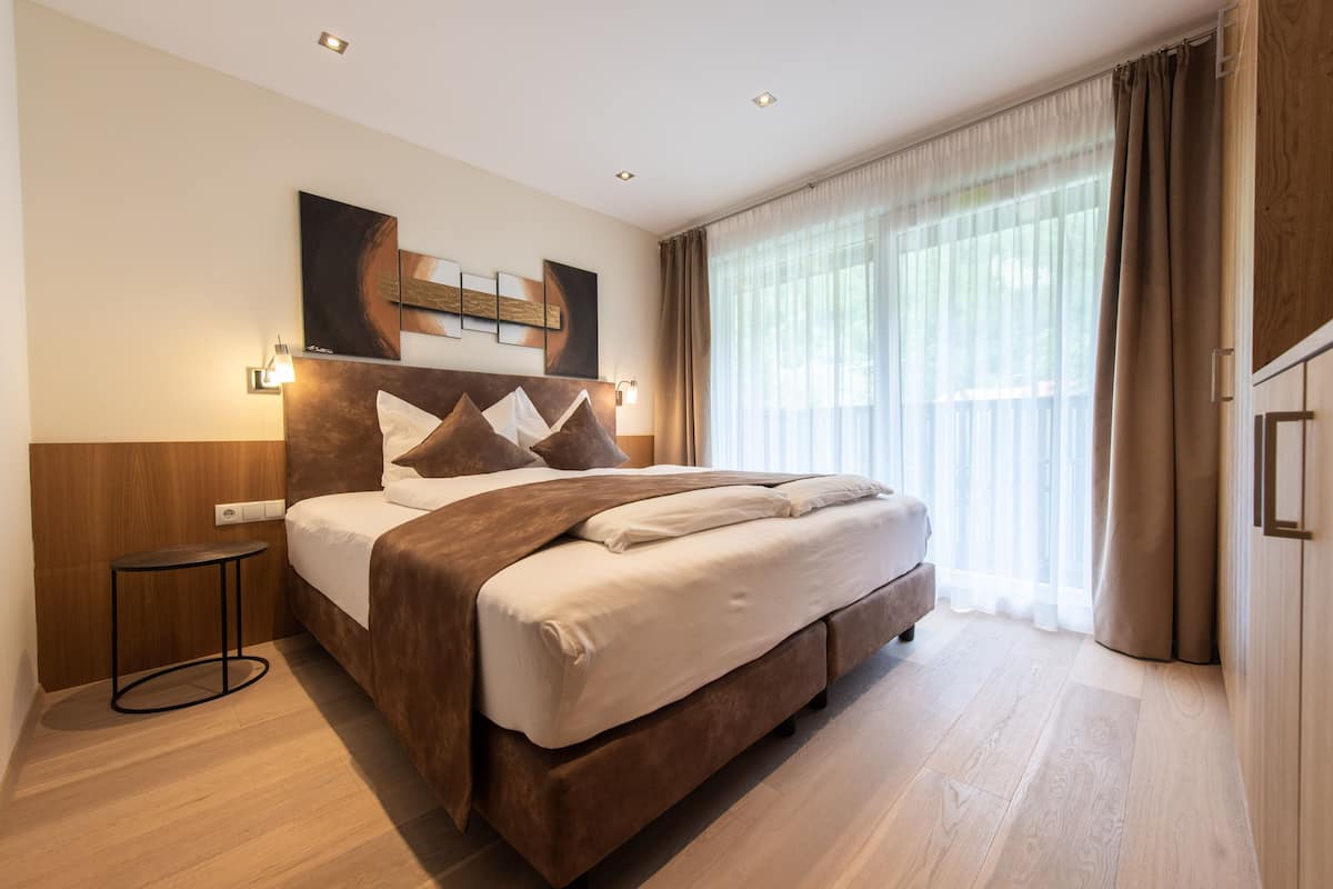 Comfort appartement, 1 slaapkamer, niet-roken, balkon (32 Quadratmeter) | 1 slaapkamer, hypoallergeen beddengoed, een kluis op de kamer